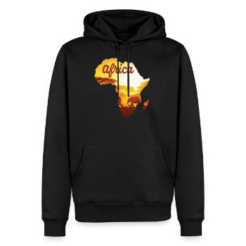 Afrika Elefant - Männer Premium Bio Hoodie - Schwarz - Vorne - Nico (187cm)