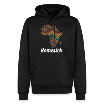 Afrika Heimweh - Männer Premium Bio Hoodie - Schwarz - Vorne - Nico (187cm)
