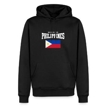 Philippinen - Männer Premium Bio Hoodie - Schwarz - Vorne - Nico (187cm)