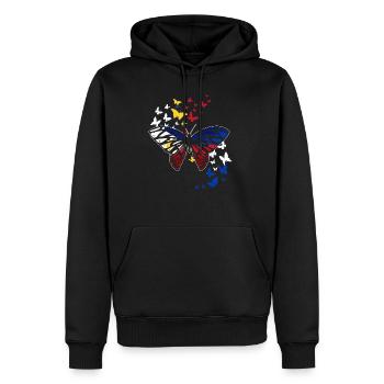 Philippinen Schmetterling - Männer Premium Bio Hoodie - Schwarz - Vorne - Nico (187cm)
