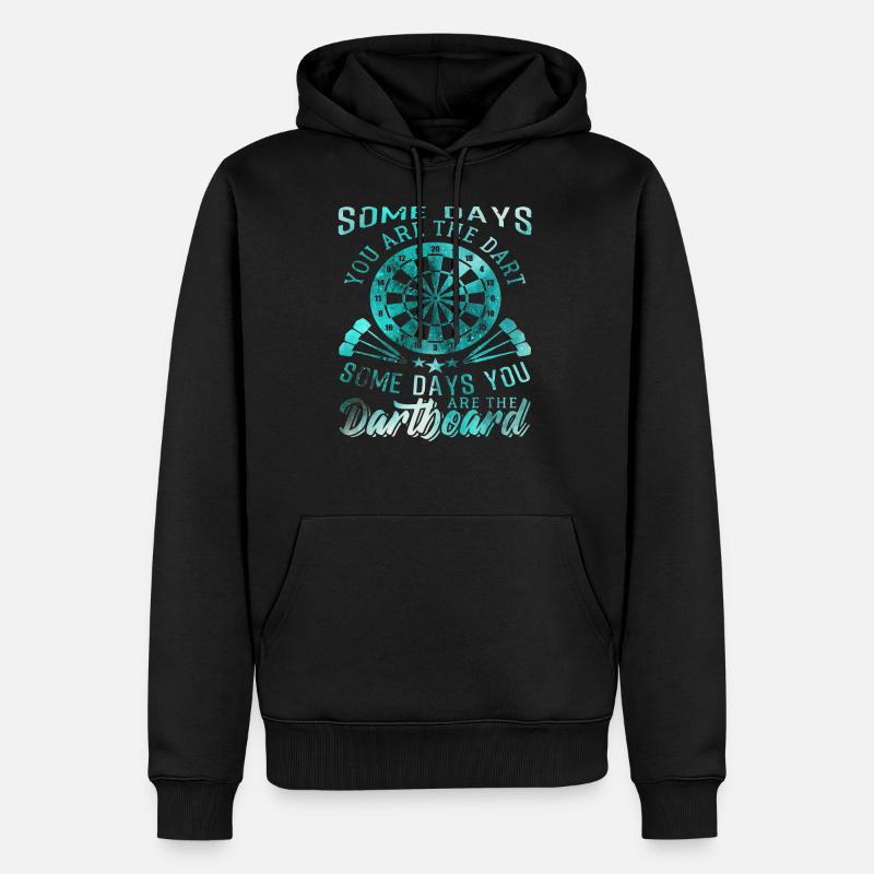 Dart Pfeil Darts - Männer Premium Bio Hoodie - Schwarz