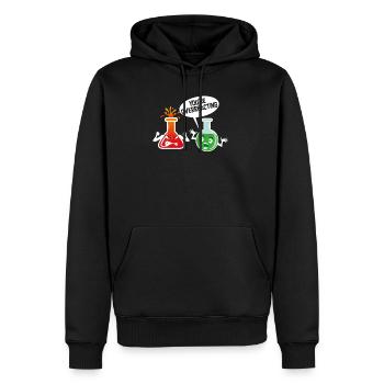 Chimie chimie chimie professeur cadeau étudiant - Sweat à capuche Premium bio Homme - noir - Devant - Nico (187cm)