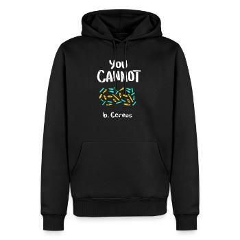 Biologie Mikrobiologie Bakterien Lehrer Geschenk - Männer Premium Bio Hoodie - Schwarz - Vorne - Nico (187cm)