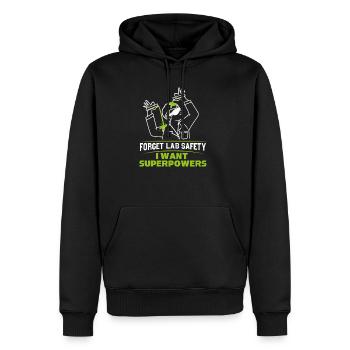 Chimie Chimiste Laboratoire Dire Un Cadeau De Laboratoire - Sweat à capuche Premium bio Homme - noir - Devant - Nico (187cm)