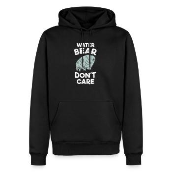 Cadeau ourson biologie microbiologie - Sweat à capuche Premium bio Homme - noir - Devant - Nico (187cm)