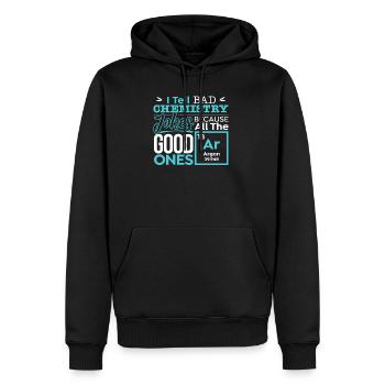 Chimie Chimiste Dire Blagues Cadeau Argon - Sweat à capuche Premium bio Homme - noir - Devant - Nico (187cm)