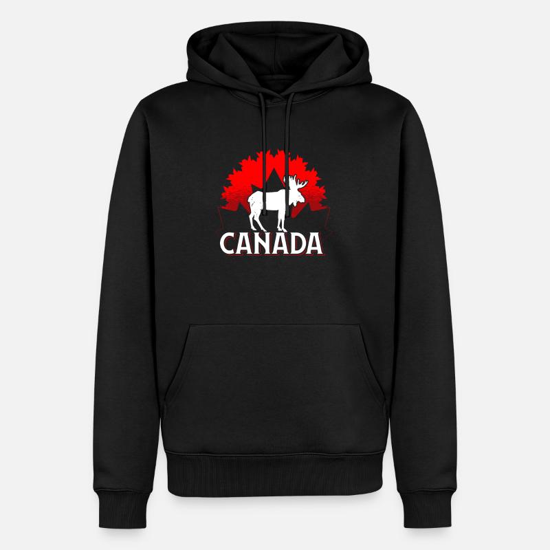 Canada - Sweat à capuche Premium bio Homme - noir