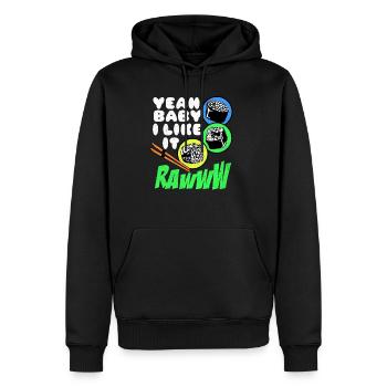 Sushi - Männer Premium Bio Hoodie - Schwarz - Vorne - Nico (187cm)
