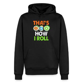 Sushi - Männer Premium Bio Hoodie - Schwarz - Vorne - Nico (187cm)