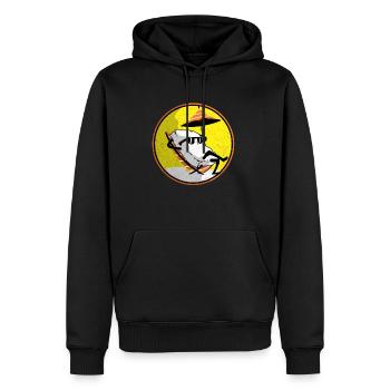 Sushi - Sweat à capuche Premium bio Homme - noir - Devant - Nico (187cm)