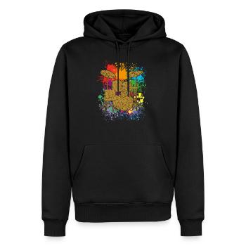 Drums - Drummer - Männer Premium Bio Hoodie - Schwarz - Vorne - Nico (187cm)