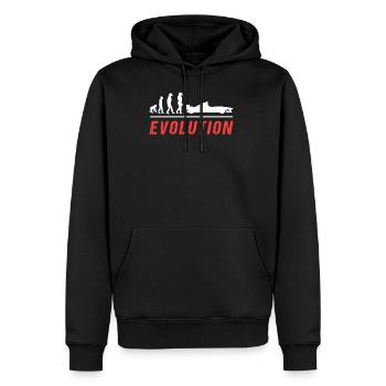 Rennauto Motorsport - Männer Premium Bio Hoodie - Schwarz - Vorne - Nico (187cm)