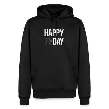 Mathematik Zahl Pi Kreis Schule Shirt Geschenk - Männer Premium Bio Hoodie - Schwarz - Vorne - Nico (187cm)