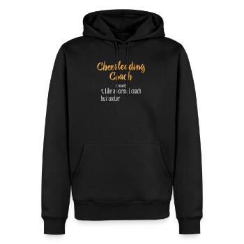 Cheerleader Coach Geschenk - Männer Premium Bio Hoodie - Schwarz - Vorne - Nico (187cm)