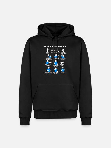 Diver Gift Funny Diving Diving Sport Sea - Men’s Premium Organic Hoodie - black