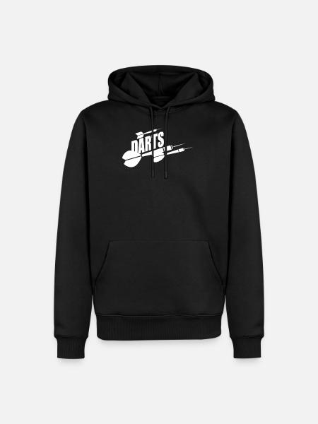 Dartpfeile Darts Dart - Men’s Premium Organic Hoodie - black