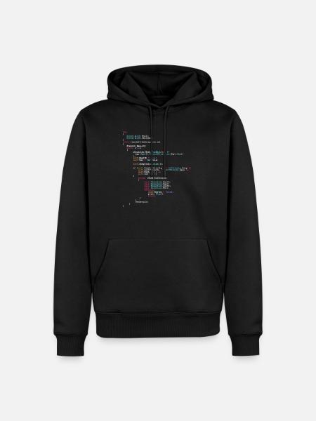 Coding Funny code saying gift programmer - Men’s Premium Organic Hoodie - black