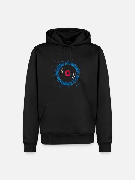 music - Men’s Premium Organic Hoodie - black