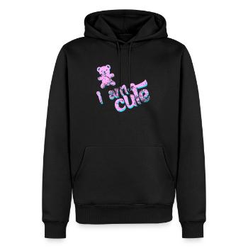 Bär Grizzly Braunbär Eisbär Grosser Bär Tier - Männer Premium Bio Hoodie - Schwarz - Vorne - Nico (187cm)