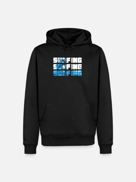 Surfing Sport - Men’s Premium Organic Hoodie - black