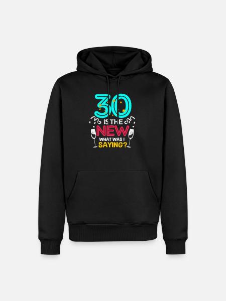 30th birthday - Men’s Premium Organic Hoodie - black