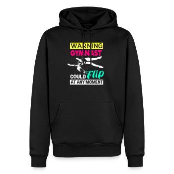 Gymnastique Main Stand Gymnastique Gymnastique Cadeau - Sweat à capuche Premium bio Homme - noir - Devant - Nico (187cm)