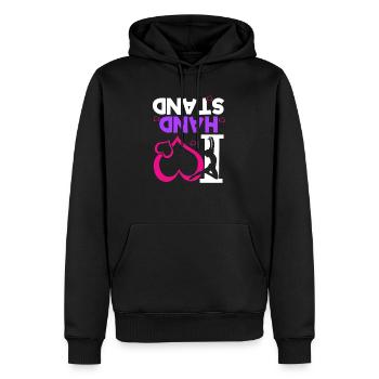 Gymnastics Handstand Gymnastics Artistic Gymnastics Gift - Men’s Premium Organic Hoodie - black - Front - Nico (187cm)