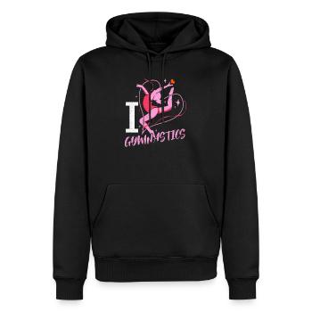 Gymnastics - Men’s Premium Organic Hoodie - black - Front - Nico (187cm)