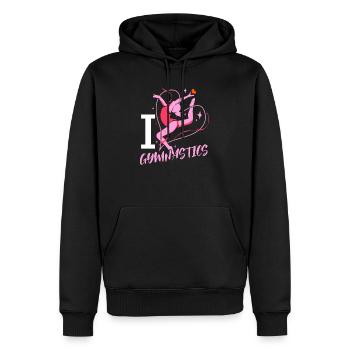Gymnastics Handstand Gymnastics Artistic Gymnastics Gift - Men’s Premium Organic Hoodie - black - Front - Nico (187cm)