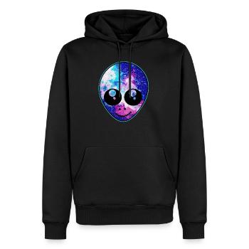Aliens - Men’s Premium Organic Hoodie - black - Front - Nico (187cm)