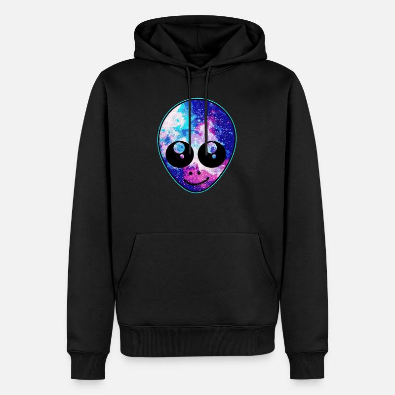 Aliens - Männer Premium Bio Hoodie - Schwarz