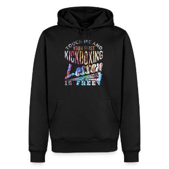 Kickboxen - Männer Premium Bio Hoodie - Schwarz - Vorne - Nico (187cm)