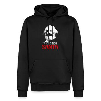 Kommunismus - Männer Premium Bio Hoodie - Schwarz - Vorne - Nico (187cm)
