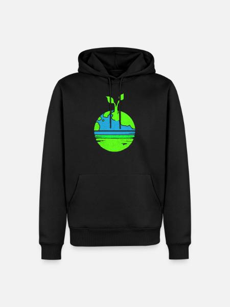 Earth Day - Men’s Premium Organic Hoodie - black