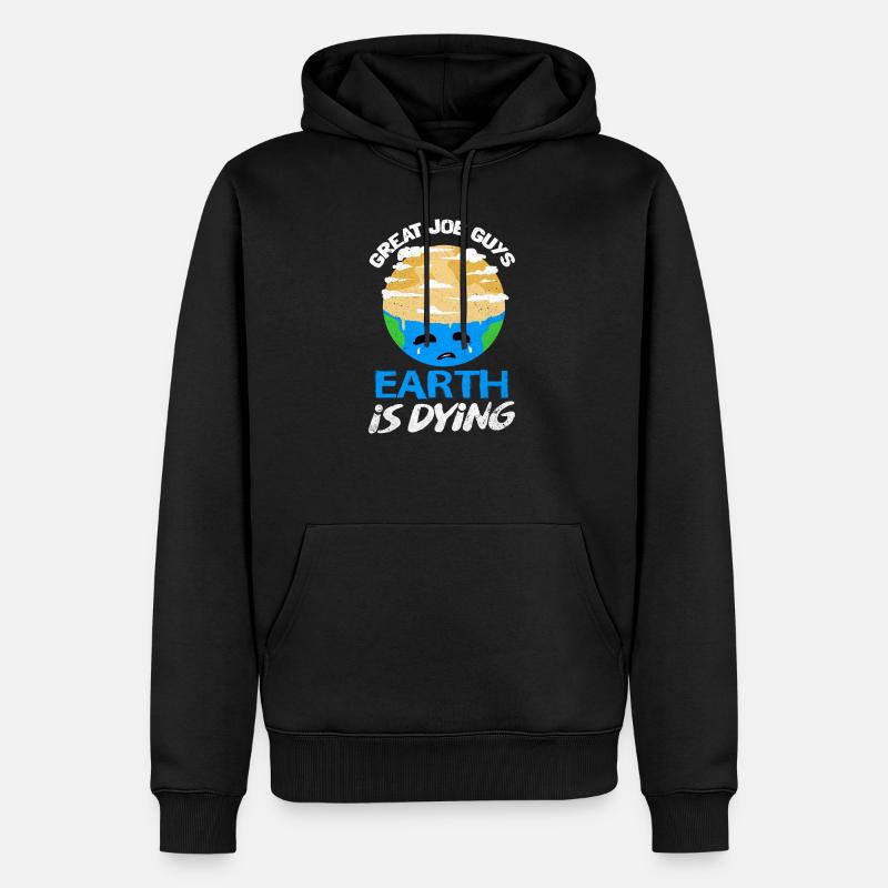 Jour de la Terre - Sweat à capuche Premium bio Homme - noir