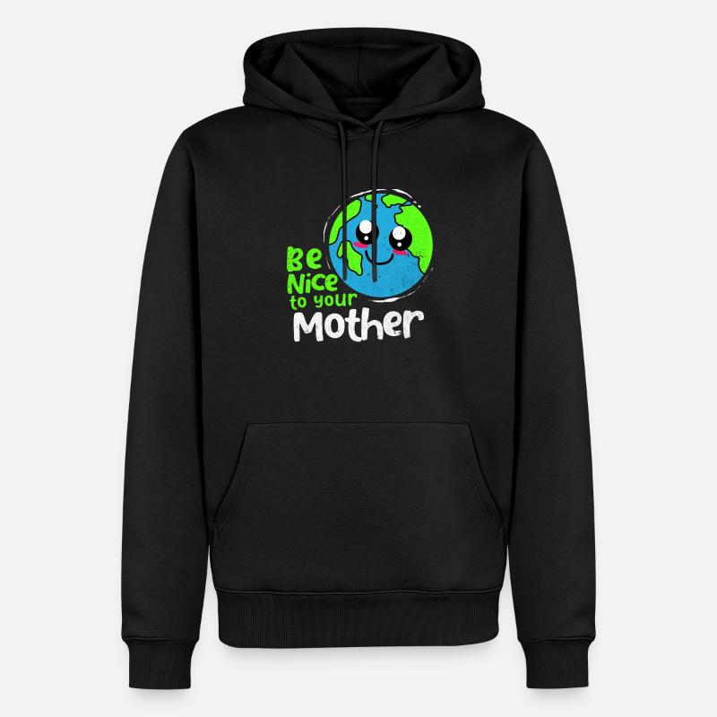 Jour de la Terre - Sweat à capuche Premium bio Homme - noir