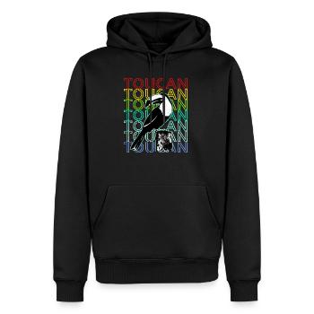 Tukan - Sweat à capuche Premium bio Homme - noir - Devant - Nico (187cm)