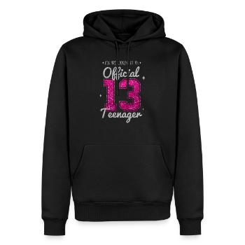 TEENAGER 13 Jahre 2007 13. Geburtstag Geschenk - Männer Premium Bio Hoodie - Schwarz - Vorne - Nico (187cm)