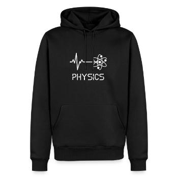 Physik herzschlag Physiker - Männer Premium Bio Hoodie - Schwarz - Vorne - Nico (187cm)