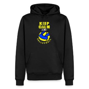 Volleyball - Männer Premium Bio Hoodie - Schwarz - Vorne - Nico (187cm)