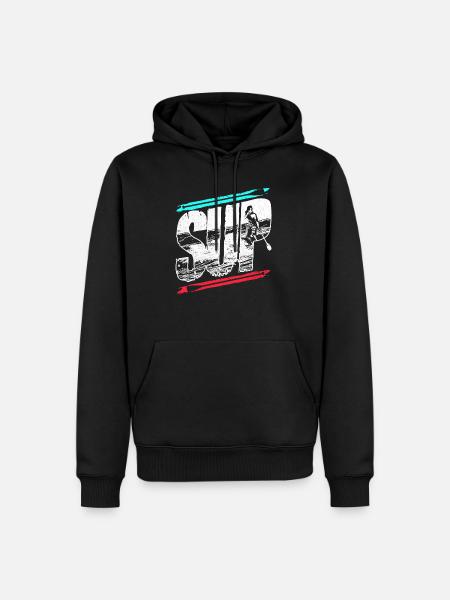 Stand Up Paddle - Men’s Premium Organic Hoodie - black