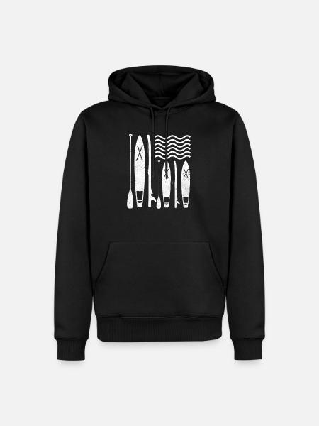 Stand Up Paddle - Men’s Premium Organic Hoodie - black