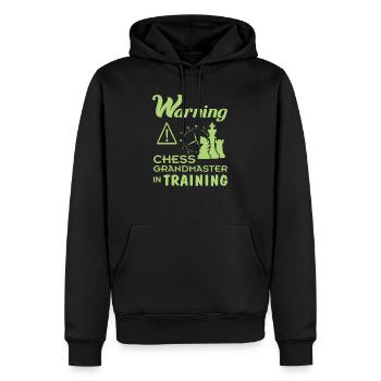 Drôle de grand maître d’échecs dans le cadeau d’entraînement pour - Sweat à capuche Premium bio Homme - noir - Devant - Nico (187cm)