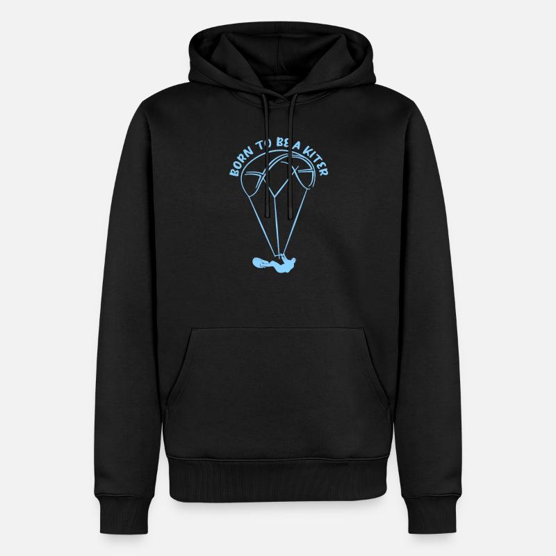 Kiteboard - Männer Premium Bio Hoodie - Schwarz