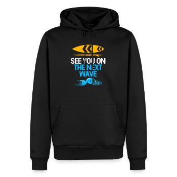 Kiteboard Kite kite-kite-cadeau kite-surf - Sweat à capuche Premium bio Homme - noir - Devant - Nico (187cm)