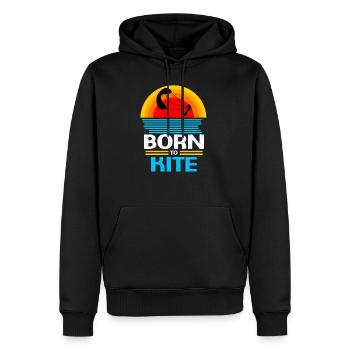 Kiteboard Kite kite-kite-cadeau kite-surf - Sweat à capuche Premium bio Homme - noir - Devant - Nico (187cm)