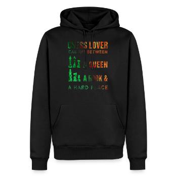 Schach - Männer Premium Bio Hoodie - Schwarz - Vorne - Nico (187cm)
