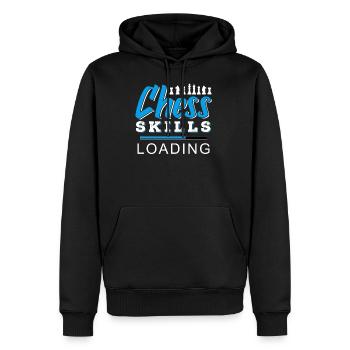 Schach - Männer Premium Bio Hoodie - Schwarz - Vorne - Nico (187cm)