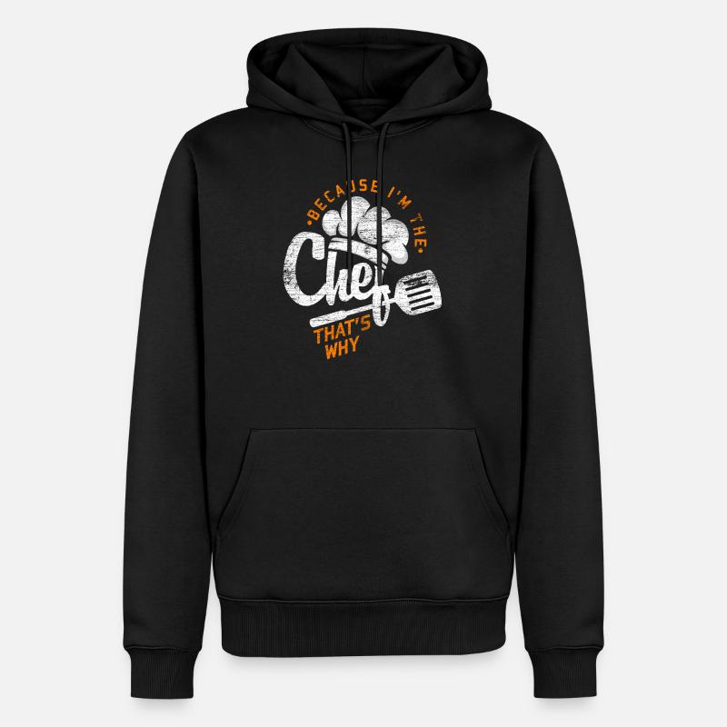 Koch Chefkoch - Männer Premium Bio Hoodie - Schwarz