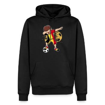 Cadeau De Danse De Football De Belgique Belgique - Sweat à capuche Premium bio Homme - noir - Devant - Nico (187cm)